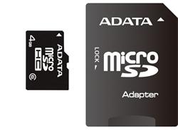 ADATA Micro SD 16GB SDHC class 4 with