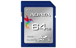 ADATA paměťová karta 64GB Premier SDXC UHS-I CL10 (čtení/zápis: 50/10MB/s)