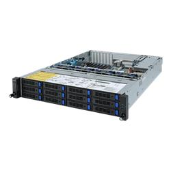 Gigabyte server R272-Z30 1xSP3 (AMD Epyc 7002), 16x DDR4 DIMM,12x 3,5+2x 2,5, M.2, 2x 1GbE i350+OCP, IPMI, 2x 800W plat