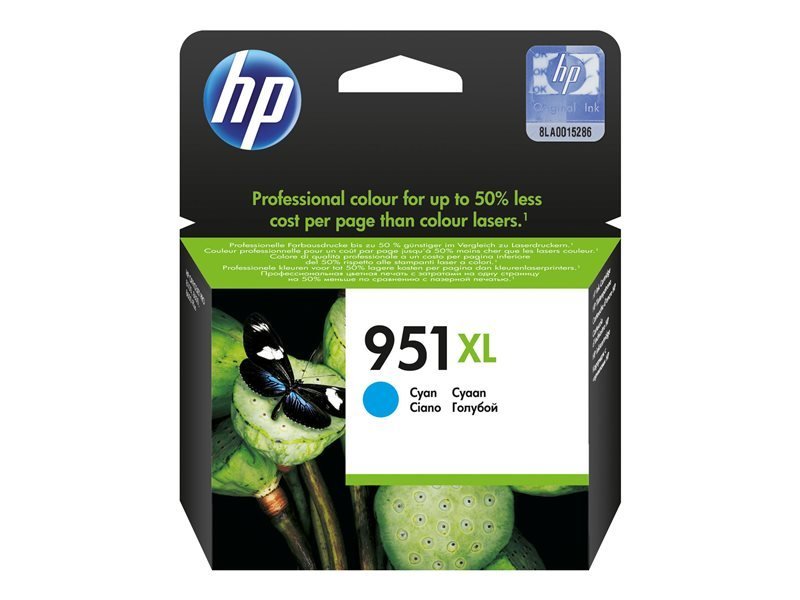 HP Ink Cartridge č.951 cyan XL
