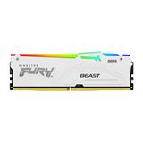 Kingston FURY Beast White DDR5 64GB (Kit 2x32GB) 6000MT/s DIMM CL36 RGB EXPO