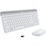 Logitech Slim Wireless Keyboard and Mouse Combo MK470 - OFFWHITE - UK - INTNL