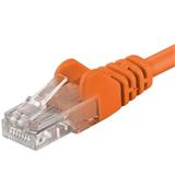 PremiumCord Patch kabel Cat5E UTP, délka 0.25m, oranžová