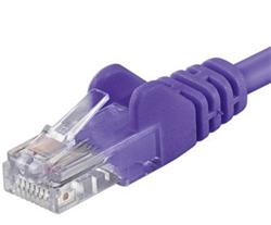 PremiumCord Patch kabel Cat6 UTP, délka 7m, fialová