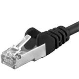PremiumCord Patch kabel Cat6a S-FTP, AWG 26/7, délka 2m, černá