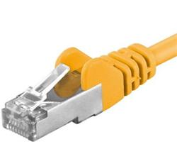 PremiumCord Patch kabel Cat6a S-FTP, AWG 26/7, délka 5m, žlutá