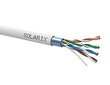 Solarix instalační kabel CAT5E FTP PVC Eca 500m/cívka SXKD-5E-FTP-PVC