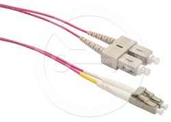 Solarix patch kabel 50/125 LCupc/SCupc MM OM4 2m duplex SXPC-LC/SC-UPC-OM4-2M-D