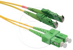 Solarix patch kabel 9/125 E2000apc/SCapc SM OS 2m duplex SXPC-E2000/SC-APC-OS-2M-D