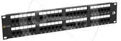 Solarix patch panel 48 x RJ45 CAT5E UTP 150 MHz černý 2U SX48-5E-UTP-BK