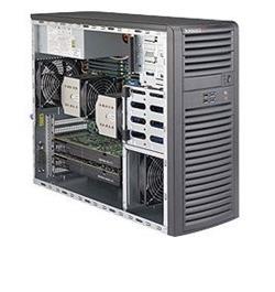 SUPERMICRO mid-Tower Workstation 2x LGA2011-3, iC612, 16x DDR4, 4x Fix (3,5"), 2x 5,25" Drive Bay, 900W, 2x1GbE, Audio