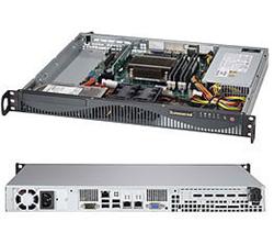 SUPERMICRO mini1U server 1x LGA1150, iC222, 4x DDR3 ECC, 2x Fix SATA (3,5"), 350W,IPMI