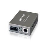 10/100 Mbps RJ45 to 100 Mbps Single-mode SC Fiber Converter PORT: 1× 100 Mbps TX SC Port, 1× 100 Mbps RX SC Port, 1× 10/