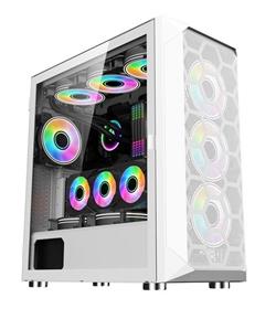 1stCOOL MiddleTower Wind Storm White, E-ATX, USB3.0 + set 4x ARGB fan, biela
