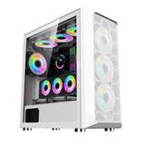 1stCOOL MiddleTower Wind Storm White, E-ATX, USB3.0 + set 4x ARGB fan, biela