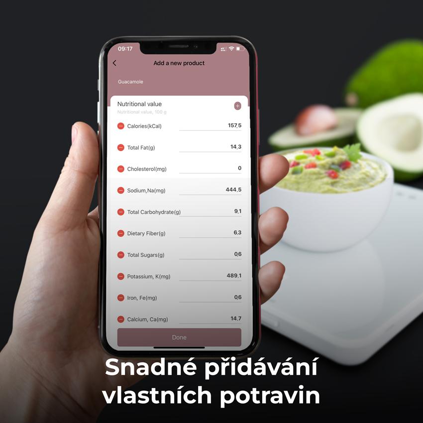 AENO Chytrá kuchyňská váha KS1 - 2g až 8kg s přesností na 1g, bluetooth, bílá