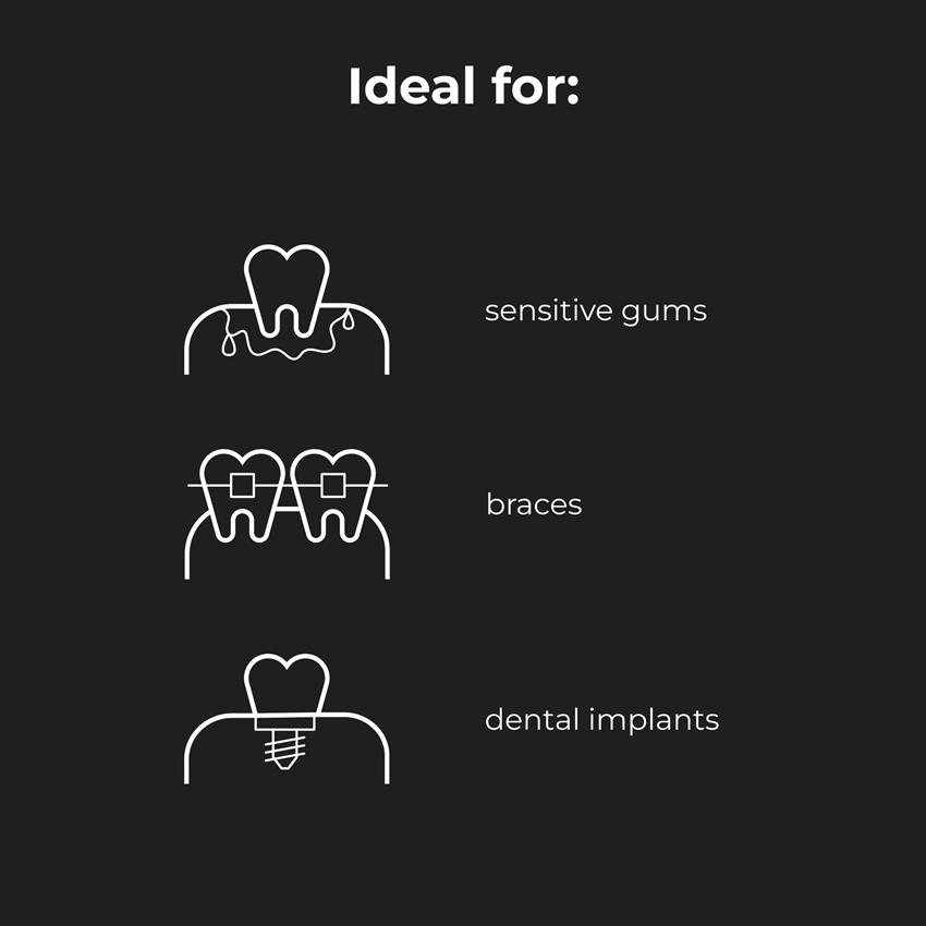 AENO Elektrický kartáček DB8 - 30000 RPM, 3 módy, 3 hlavice, zrcátko, čistící nástroj, Bílá