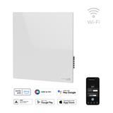 AENO GH11s Quadro Chytré Topení, infrared + konvekce, tvrzené sklo, 500W, 50x50cm, Bílá - mírně poškozený obal