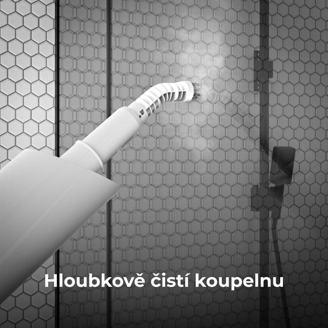 AENO Parní mop SM1 - 800W, 110°C, 3bary, 380ml, 5m