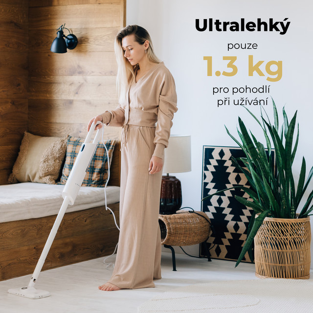 AENO Parní mop SM1 - 800W, 110°C, 3bary, 380ml, 5m