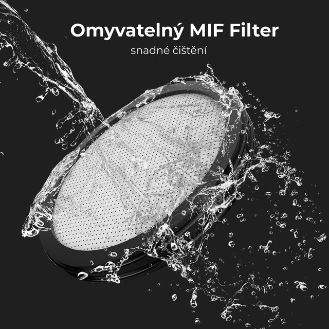 AENO Tyčový vysavač SC1 - 45min, 80dB, 12Kpa, Rotační kartáč