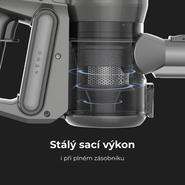 AENO Tyčový vysavač SC1 - 45min, 80dB, 12Kpa, Rotační kartáč