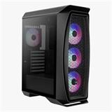 Aerocool MLG Aero One Frost BG, skříň ATX, RGB LED ventilátor, černá, bez zdroje
