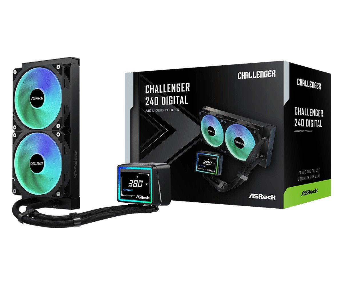 AIOCOOL Asrock Challenger 240 Digital, ARGB, 240mm