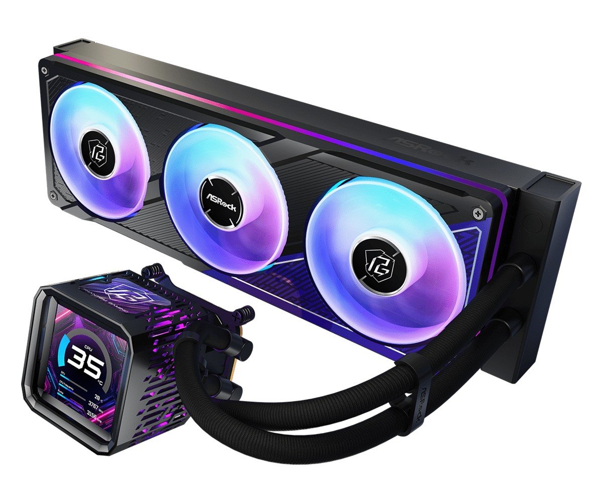 AIOCOOL Asrock Phantom Gaming 360 LCD, ARGB, 360mm