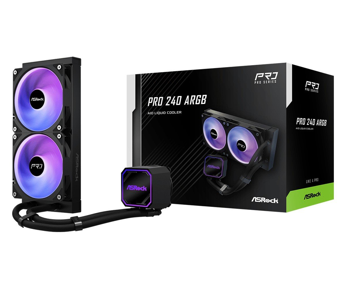 AIOCOOL Asrock Pro 240 ARGB, 240mm