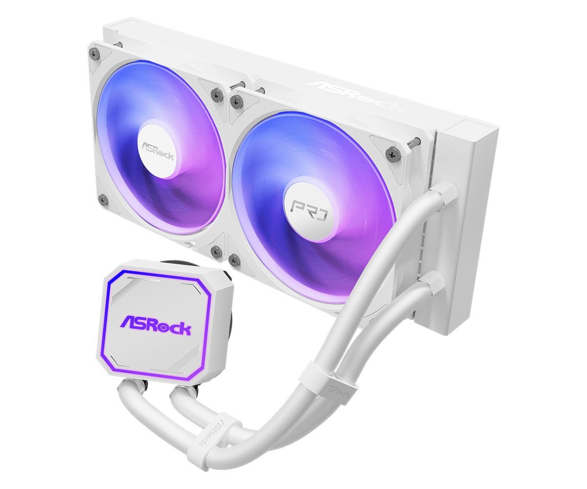 AIOCOOL Asrock Pro White 240 ARGB, White, 240mm