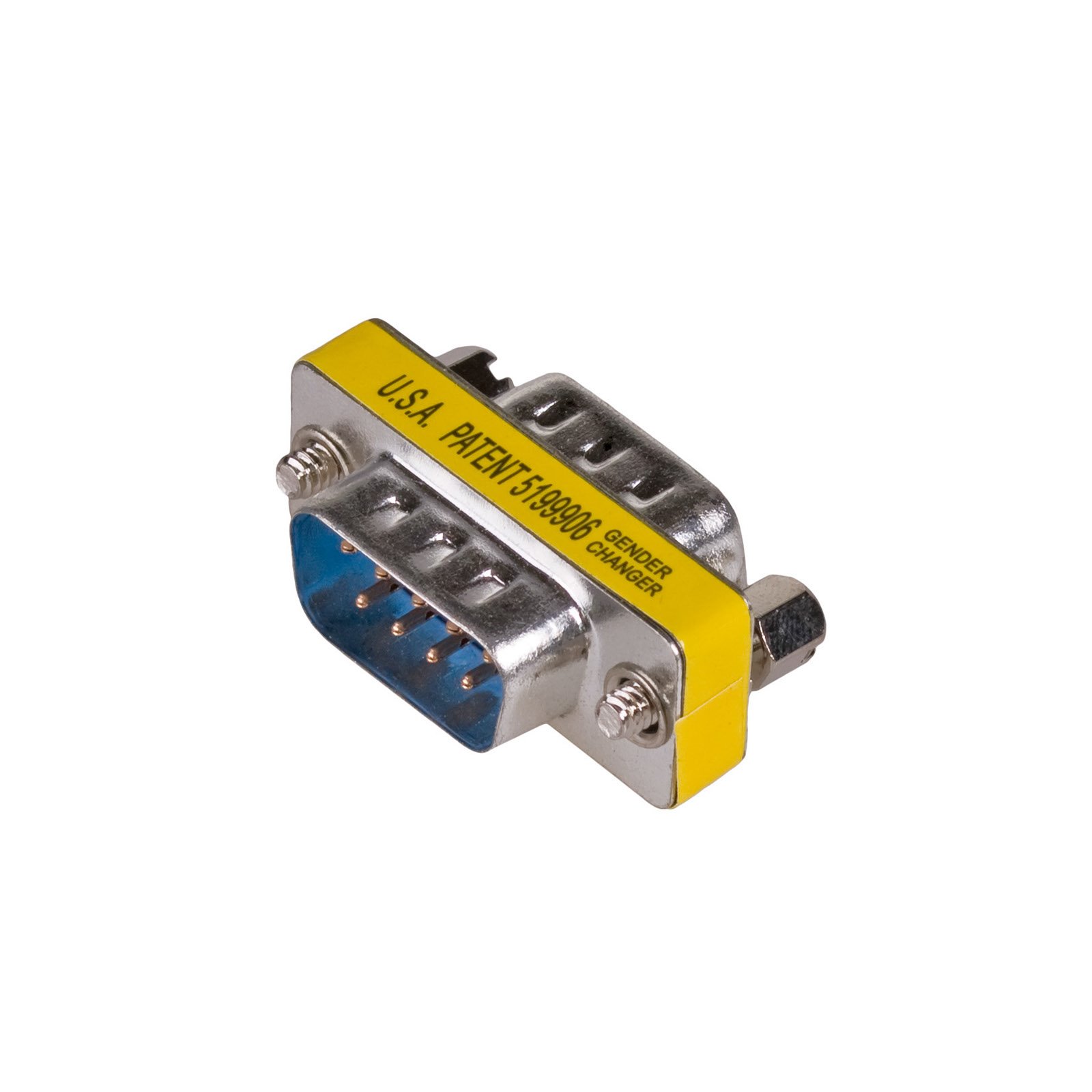 Akyga adaptér D-SUB (9-pin)-M /D-SUB (9-pin)-M/stríbrná