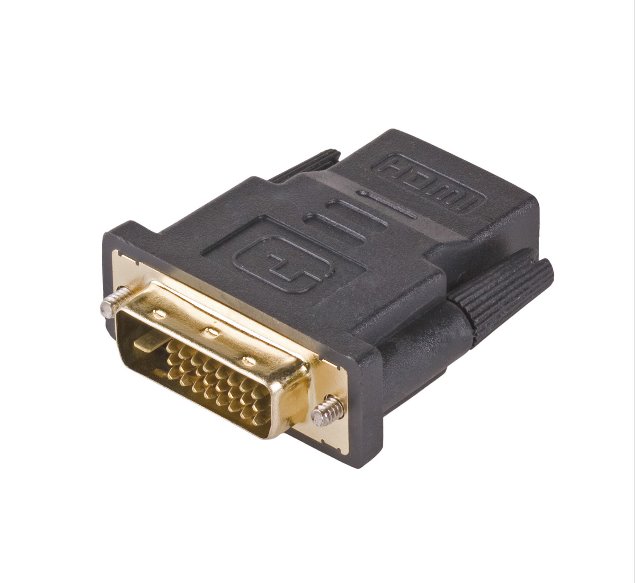 Akyga Adaptér HDMI 1.4 (F)/DVI (M) 24+1, ABS, Duplex, černá