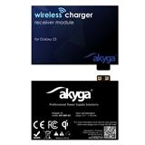 Akyga adaptér QI/Galaxy S3/2-pin/cerná