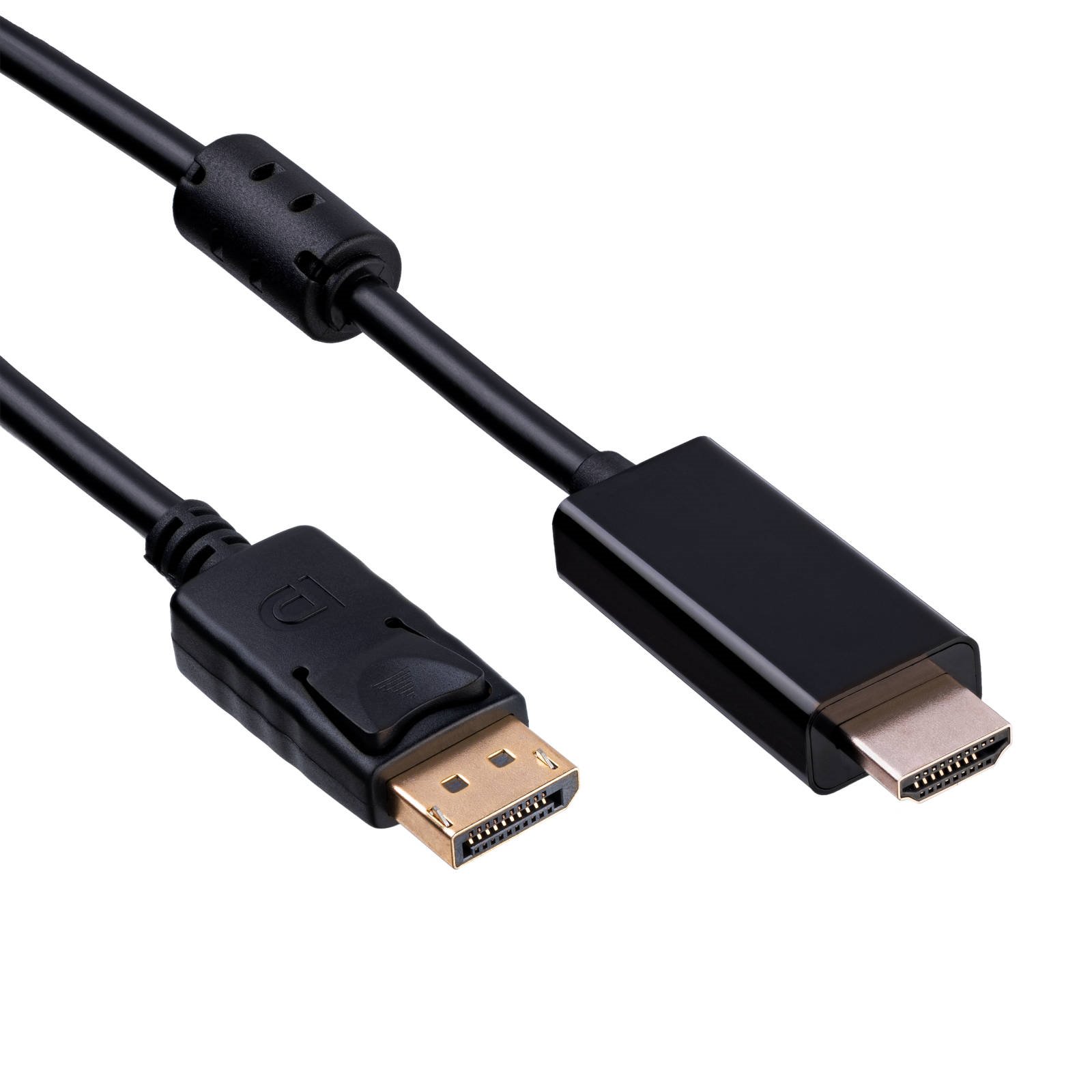Akyga Kabel DisplayPort (M)/HDMI 2.0 (M), 1,8m