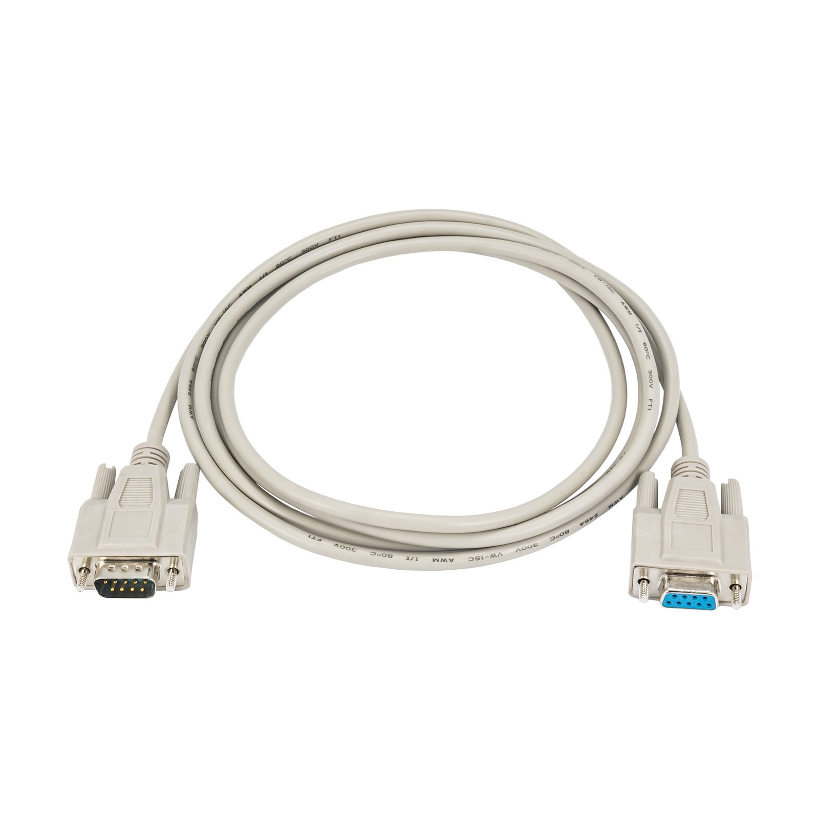 Akyga Kabel komunikační RS-232 (M)/RS-232 (F), ABS, 2m