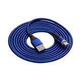 Akyga Kabel USB-A/USB-C 18W Magnetický konektor modrá 2m