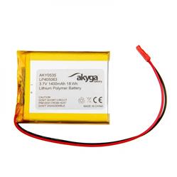 Akyga Li-Pol baterie LP405063 3.7V/1400mAh PCM JST 2.54 2-Pin