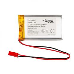 Akyga Li-Pol baterie LP903759 3.7V/2200mAh PCM JST 2.54 2-Pin