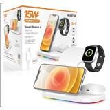 ALIGATOR Stanice Smart Station A s bezdrátovým nabíjením 3v1, 15W
