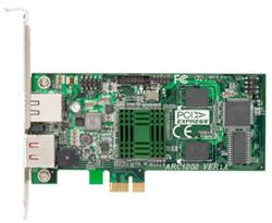 ARECA ARC-1202 2x eSATA-II, RAID 0/1/JBOD, 400Mhz CPU PCI-E (Pro ARC-4020), PCI-E