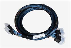 ARECA int. SlimlineSAS x8 SFF-8654 straight to 2x minisasHD SFF-8643 cable, 1m