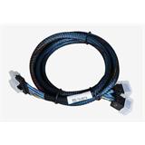 ARECA int. SlimlineSAS x8 SFF-8654 straight to 2x minisasHD SFF-8643 cable, 1m
