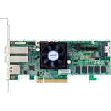 ARECA Tri-mode RAID card 16-port (SFF-8654 + 2xSFF-8644) 8GB DDR4, PCIe4.0 x8 Card, LP