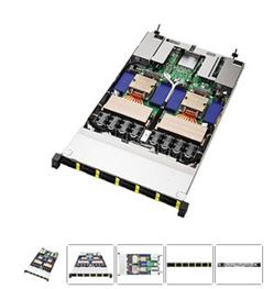 ASRock Rack 1U server 2xSP5 24xDDR5 PCIe5,0 1x16x 2xM,2 12x2,5" HS NVMe 1xOCP 2x1GB Lan 80+Platinum 2x2000W