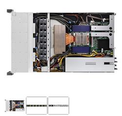 ASRock Rack 1U server SP5 12xDDR5 PCIe5,0 1x16x 2xM2 12x2,5" HS NVMe 1xOCP NO-Lan 80+Platinum 2x1600W