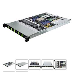 ASRock Rack 1U server SP5, 24xDDR5 nonECC,12xHS NVME/SATA, 2xM.2, PCIe5 x16,2x10Gb 2x1Gb LAN 2x1000W,IPMI