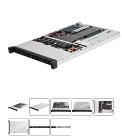 ASRock Rack 1U4L4E-ICX/2T - LGA4189, Xeon 3rd Gen, 8xDDR4 ECC RD/LR, 4x2,5"HS+4x2,5"HS NVMe, 1xM.2, 1xPCIe, 2x750W, IPMI