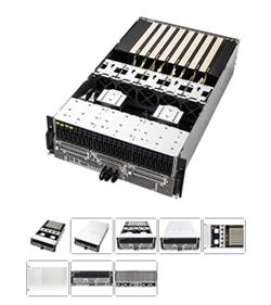 ASRock Rack 4U server 2xSP5 24xDDR5 PCIe5,0 8x16x/1x/8x 2xM,2 4x2,5"HS NVMe+20xHS Sata 1xOCP 2x1GB Lan 80+Platinum 4x1KW