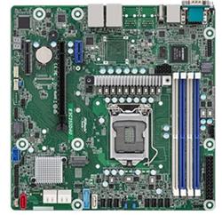 ASRock Rack E3C252D4U - LGA1200, Intel C252, 4xDDR4 ECC/nonECC UDIMM, 6x SATA, 1xM.2, 3x PCIe, 2x1GB Lan, IPMI